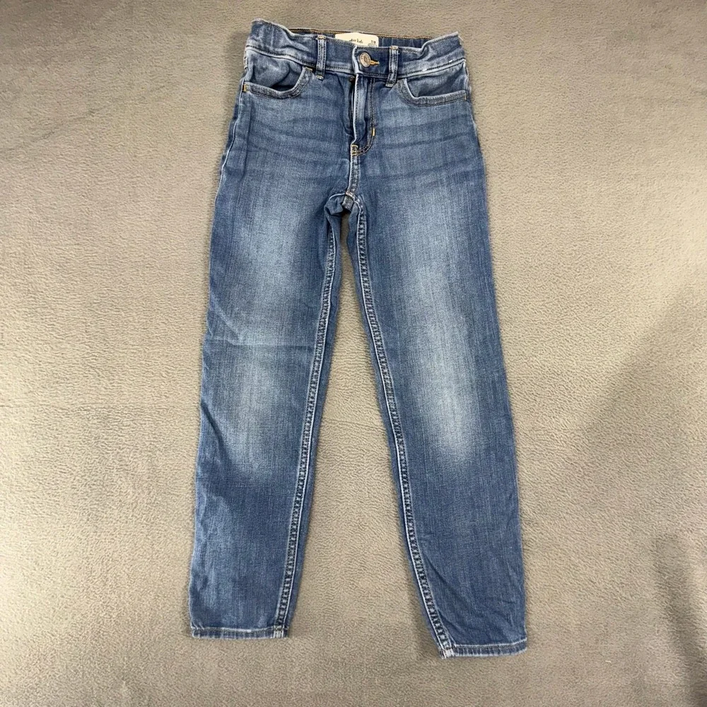 Abercrombie Fitch Kids Girls Jeans High-Rise Super Skinny Blue Denim Fade 7/8x22